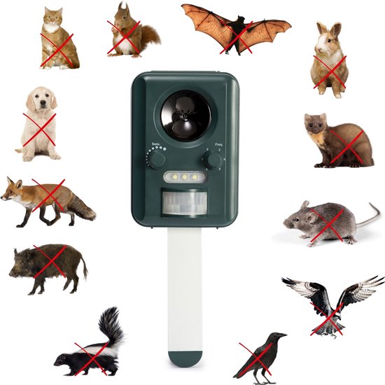 Perel Ultrasone ongedierteverjager op zonne-energie, outdoor, afweermiddel tegen muizen, ratten, insecten, katten, marters, vogels, vossen, kattenschrik, marterverjager, oplaadbaar via usb, tot 65m² - dd3e3750a04c9d64770a9d7dc3d8c19617c3f52a_Enriched_product_image