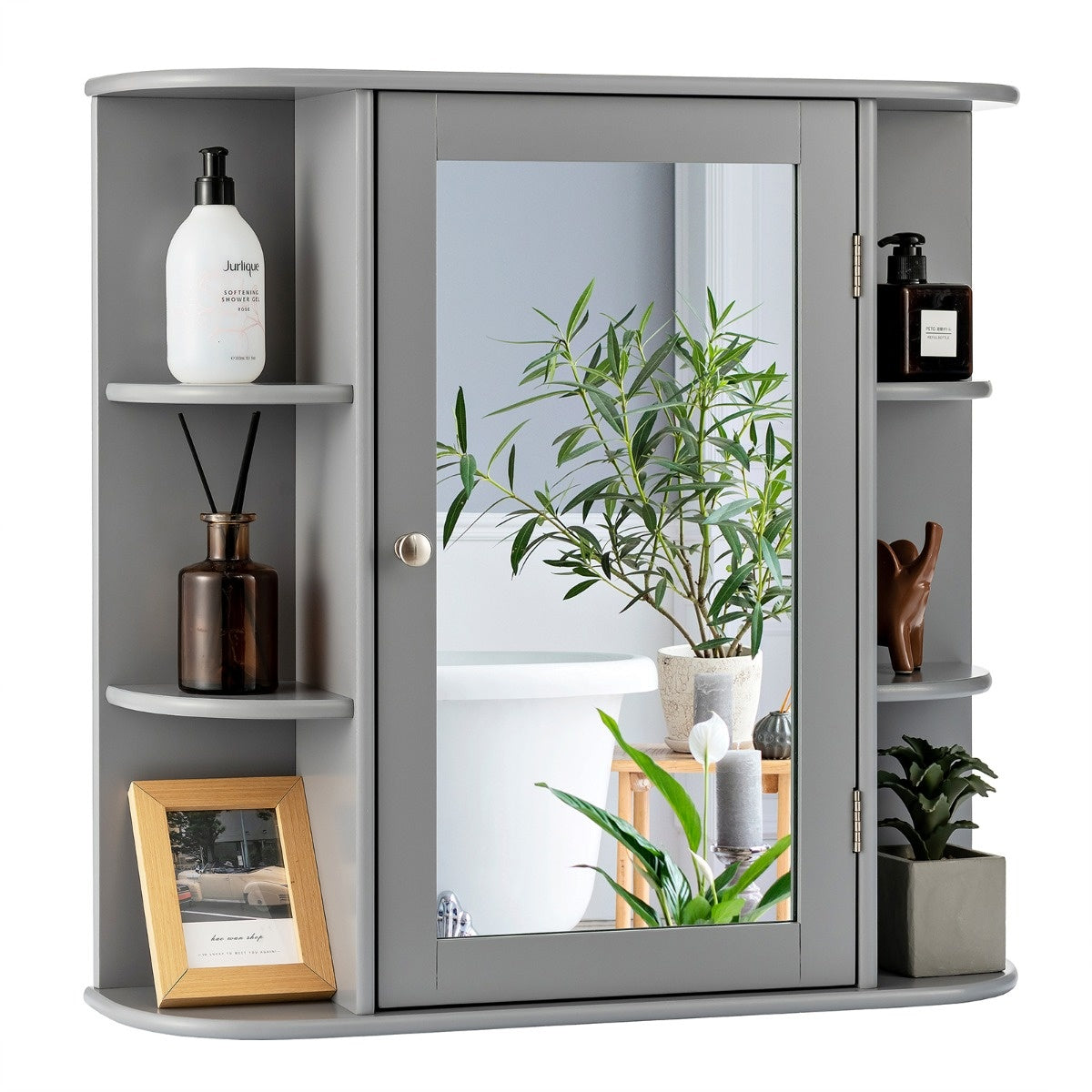Coast Mirrored Badkamerkast houten wandkast voor badkamer 66 x 16,7 x 63 cm grijs - deb6619b-e8d2-418c-87d7-9d7004e5dc04_15763ceb-325b-44c6-a74c-31c29b3dbf15