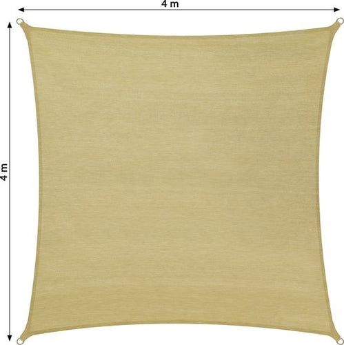 tectake - Vierkante zonneluifel schaduwdoek - 400x400cm - 402606 - e111c474-d8ae-44dc-a912-b512541b6355