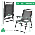 Coast Tuinstoel set van 4 - Inklapbaar - Max. 150 kg - Zwart - e2f7c07c02ccdd14cc42ba6a1939e2f91a7cc1ca_livsk_set_van_4_tuinstoelen_klapstoelen_met_armleuningen_balkonstoelen_met_ademende_stof_terras