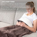 BREND BR-2219 Elektrische Deken met 9 Temperatuurinstellingen – Flanel Fleece Deken - Warme Plaid voor Bank en Bed – 180 x 130 cm - Bruin/Wit - e329bd0e5d2ce58c404079dfdb5c3aadffe6e2d9_Enriched_product_image