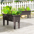 Coast Plantenbak Verhoogd - Set van 2 - Kunststof - Max. 30 kg - 80 x 30 x 40 cm - Bruin - e391be3b4fd55b79a283b867ef4af7cb9f36b4ef_bloempotten_set_van_2_verhoogde_bedden_7.9_gt4186cf_4__1_1