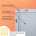 Infrarood Verwarmingspaneel 1000 Watt met Wifi thermostaat - Elektrische verwarming - Vrijstaand - Wit - verplaatsbaar - plafond - e4c2c96c1a9f400bbfb7eb58ca3f65ba0fa15dcd_Enriched_product_image