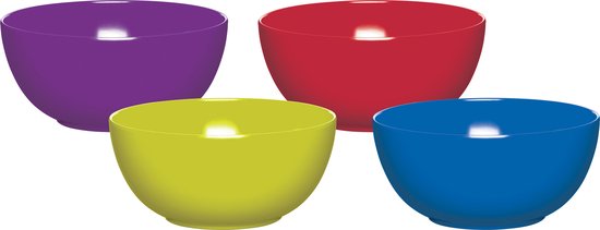 Colourworks Melamine Plastic Kommen - Multi-colour Set van 4 - e8713a0922c0d2cf7f539f5ce060ede8fa34ee6a_Enriched_product_image