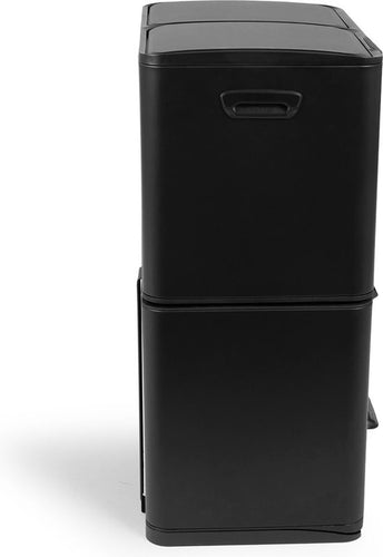 Umuzi Cleaning prullenbak - 60L - Soft close - Mat zwart - Afval Scheiden 3 bakken - 47 x 39 x 72 - ea145ef13e8e7eee29b9b3da82659f17bbc9d69d_Enriched_product_image