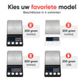 Kitchenwell digitale mini precisie keukenweegschaal - 0,01 tot 500 gram - 14.2 x 7.5 cm - pocket scale op batterij - weegschaal keuken - ea287566e55384d9dd53dabbc5a4a63010f53c01_Enriched_product_image