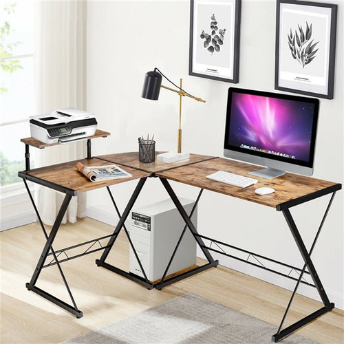 Coast hoek bureau L-vormige computertafel gemaakt van hout 147 x 112 x 79 cm bruin - f0e26bb5bcebe0cee8e5fde8d550ca89aac87ef1_331026617_AlternateImage2_l_1_8ad38011-e25c-4bf8-af61-a6b9b64dbd53