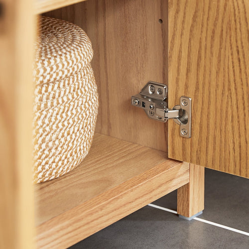SoBuy Wastafel met kastje - 2 planken en 2 deuren - Max. 25KG - 60 x 35 x 60 cm - Houtkleur - f181f5ce-5fe9-4965-8b5d-400d1eaee9d1_22b68e64-5ca5-4504-ad59-41d08536095d