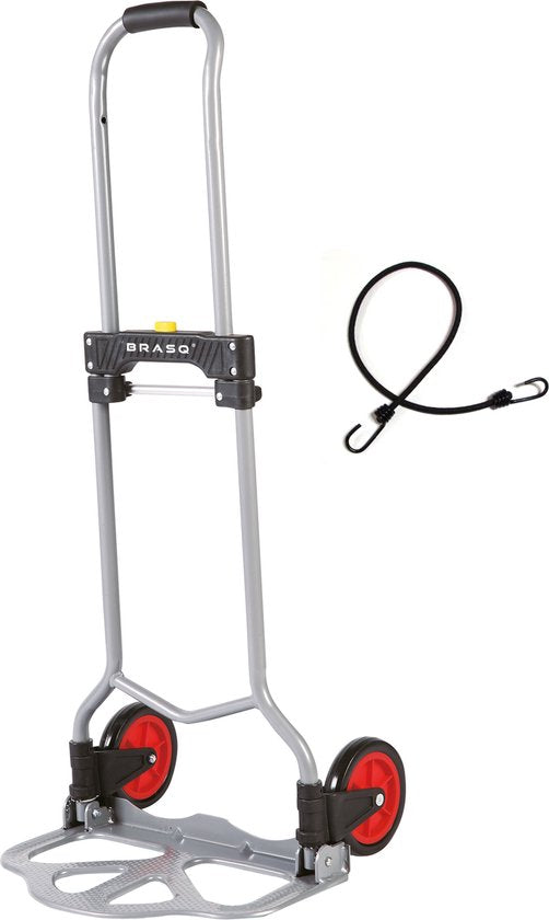 BRASQ Inklapbare steekwagen incl. bagagespin - 60 KG Draagvermogen - Transportwagen - Plateauwagen - Steekkar Staal - f2b09135f8fda1c872623d0554ef4eb8ded0e414_Enriched_product_image