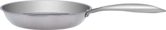 Resto Altair Koekenpan – Ø26 cm – Tri-Ply RVS – Honeycomb Antiaanbaklaag – Inductie – Ovenbestendig - f6d60570fec0b048ace27f2a4f72d770053a6373_Enriched_product_image