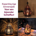Gadgy Oosterse Lantaarn - Waxinelichthouder - Theelichthouder -Metaal - f6e2b383-ff82-41c7-9140-173818e3f77c