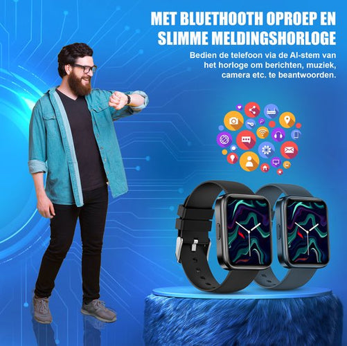 Golden Sound - Smartwatch - Heren, Dames & Kinderen - Met extra bandje - Geschikt voor elke laptop en smartphone - Saturatiemeter - Stappenteller - f9c540d5de5f04bc957568a455476160691ba120_Enriched_product_image_7de7619d-c1f5-4d93-b716-cdd739bd1139