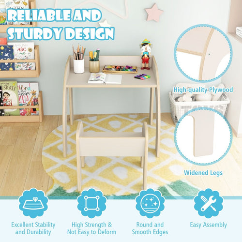 Coast kindertafel met 2 Houten Stoeltjes – 60 × 60 × 52 cm – Natuurlijk Hout - fcf44bf31107e225c6fb519a6ab8b3842428d99f_12766_3_11_kindertafel_kinderactiviteitentafelset_kinderspeeltafel_en_stoel_kindermeubelset_kin