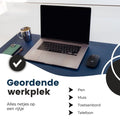 WURK Professionele Bureau Onderlegger Kunstleer – Bureau Organizer – Bureau Accessoires – Muismat XXL– Inclusief Kabel Clip – 80x40 – Blauw - ff35c548-bac8-4a12-87bd-f4e7956cf64c_e2076e21-a1c3-4783-91ee-522c7966b7ab