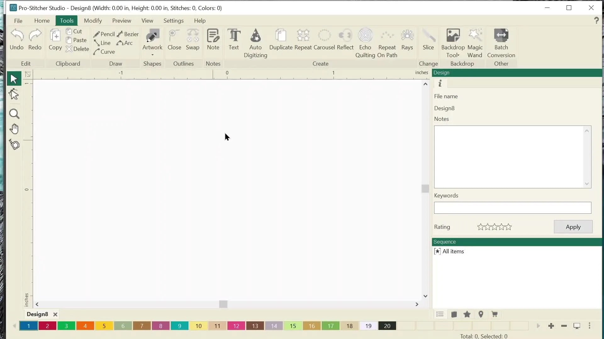 Clicking the 'Auto Digitizing' button in Pro-Stitcher Studio.