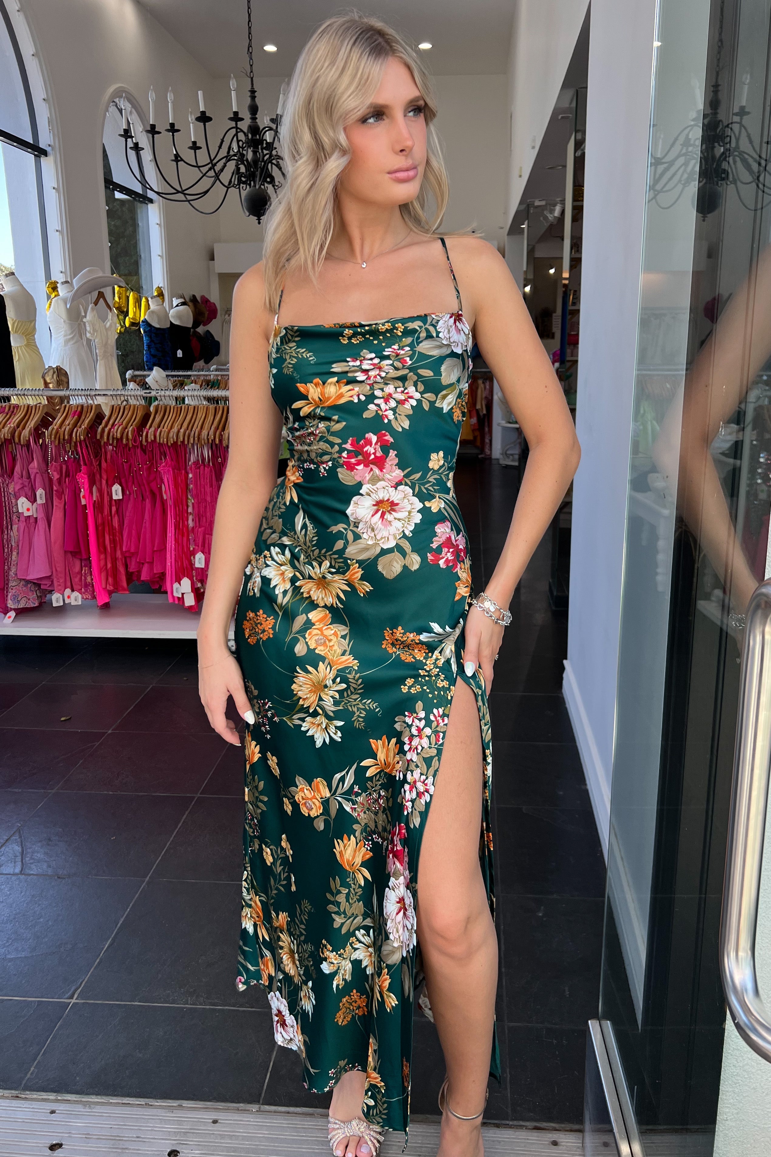 Paros Maxi Dress-Emerald