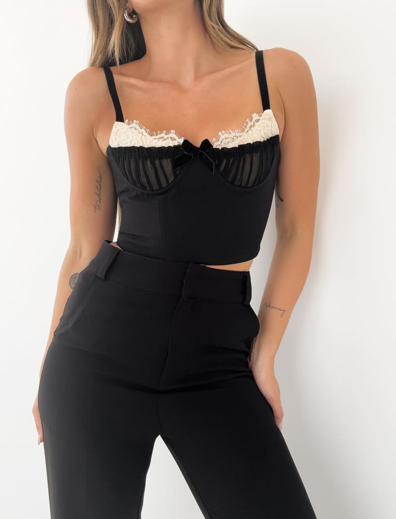 Bardot Corset | Black