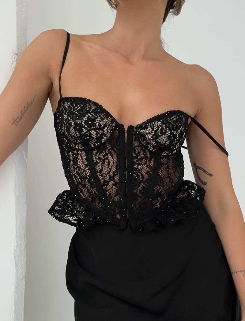 Cabaret Corset | Black Lace