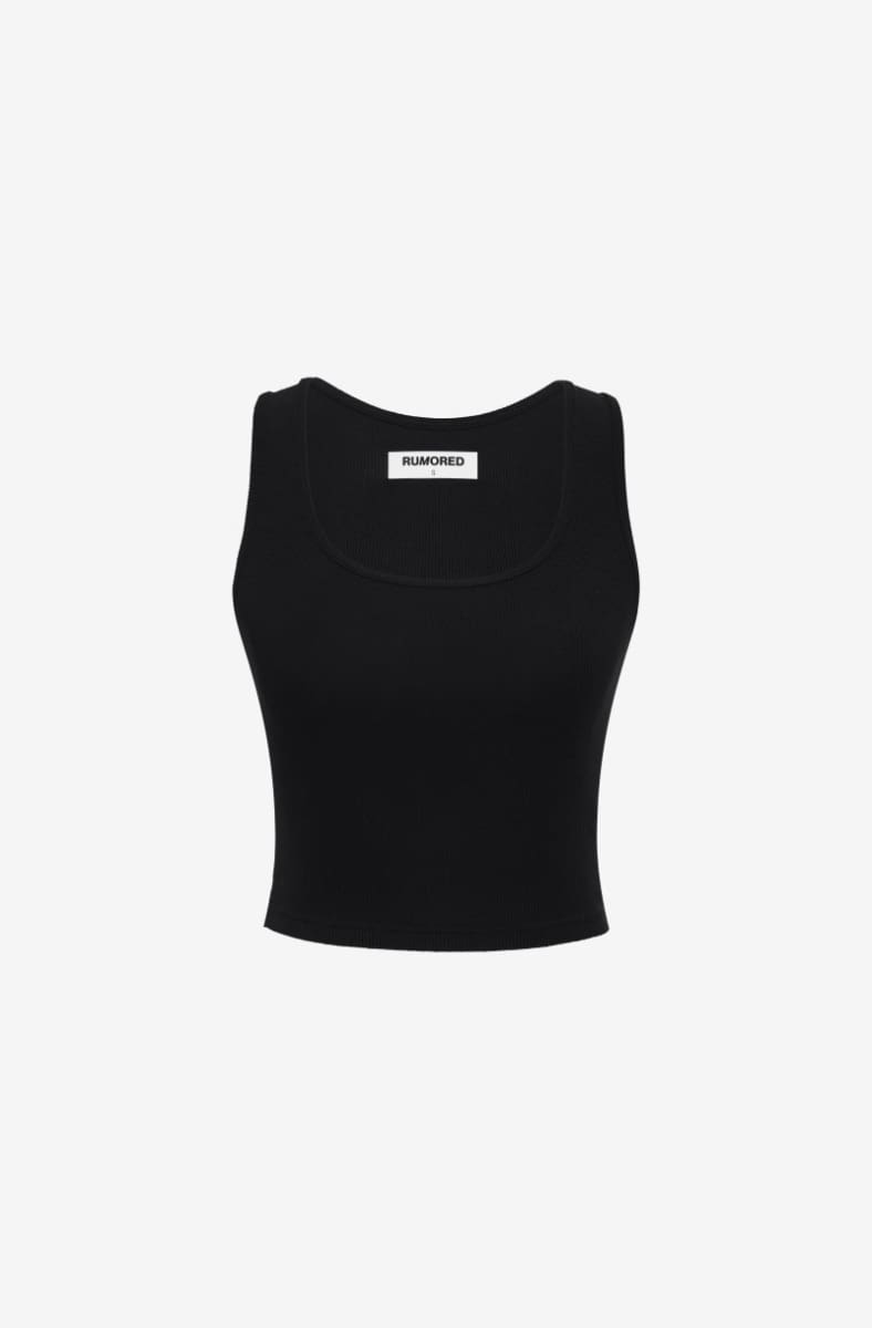 Classic Ribbed Tank | Black