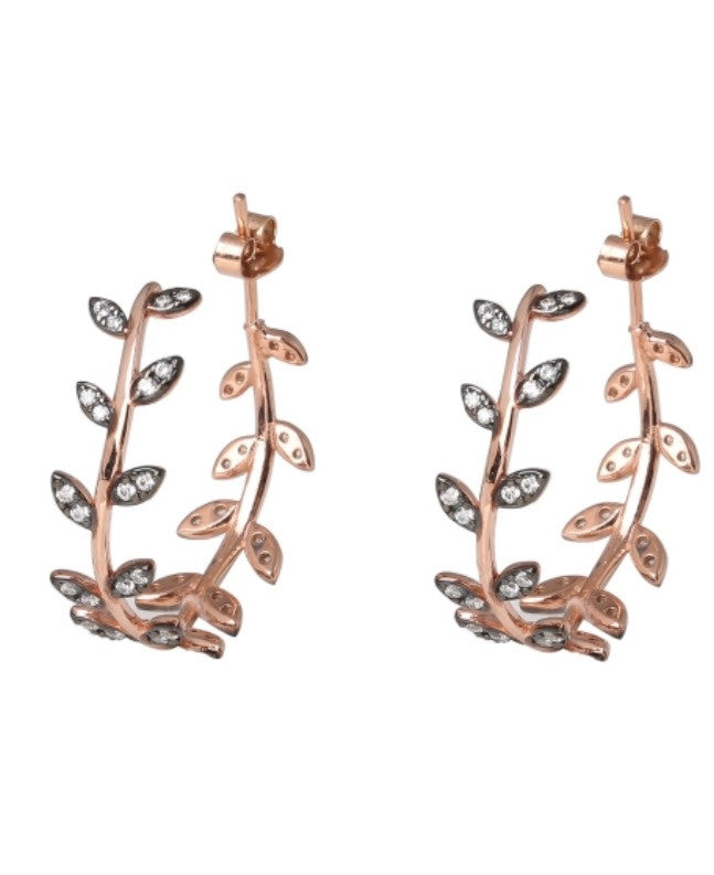 Tiffany 18kt Rose Gold Olive Leaf Earrings | eBay