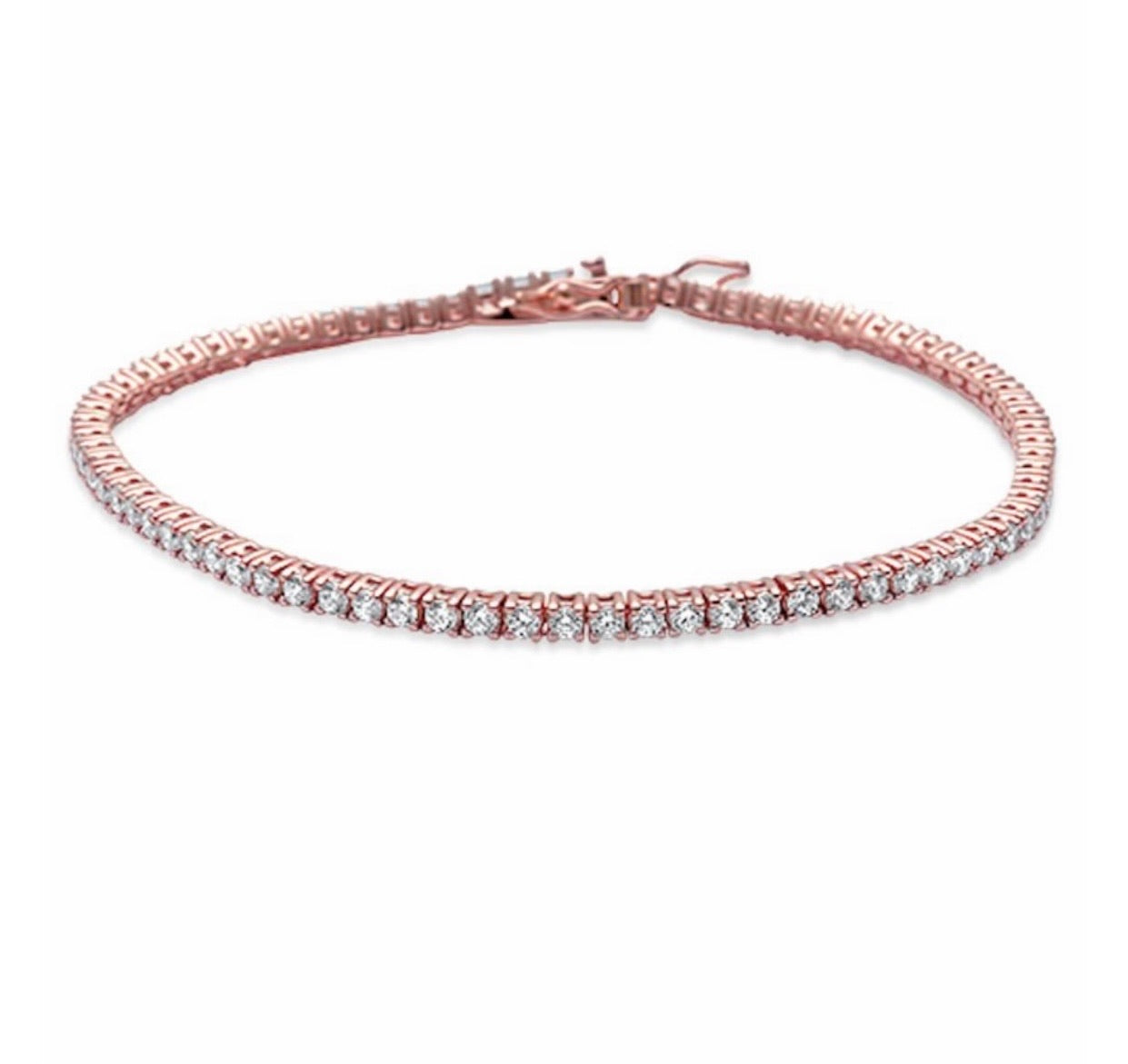 Diamond Necklace in Rose Gold – House Of Natalia