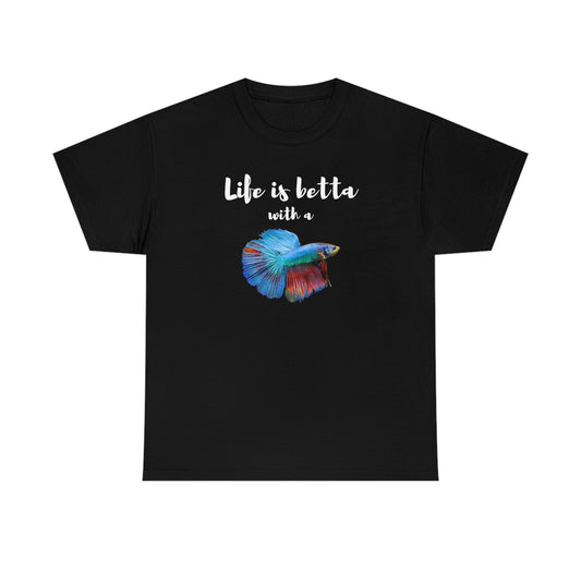Fish make life betta Quote for a Betta Fish Owner' Men's Tall T-Shirt
