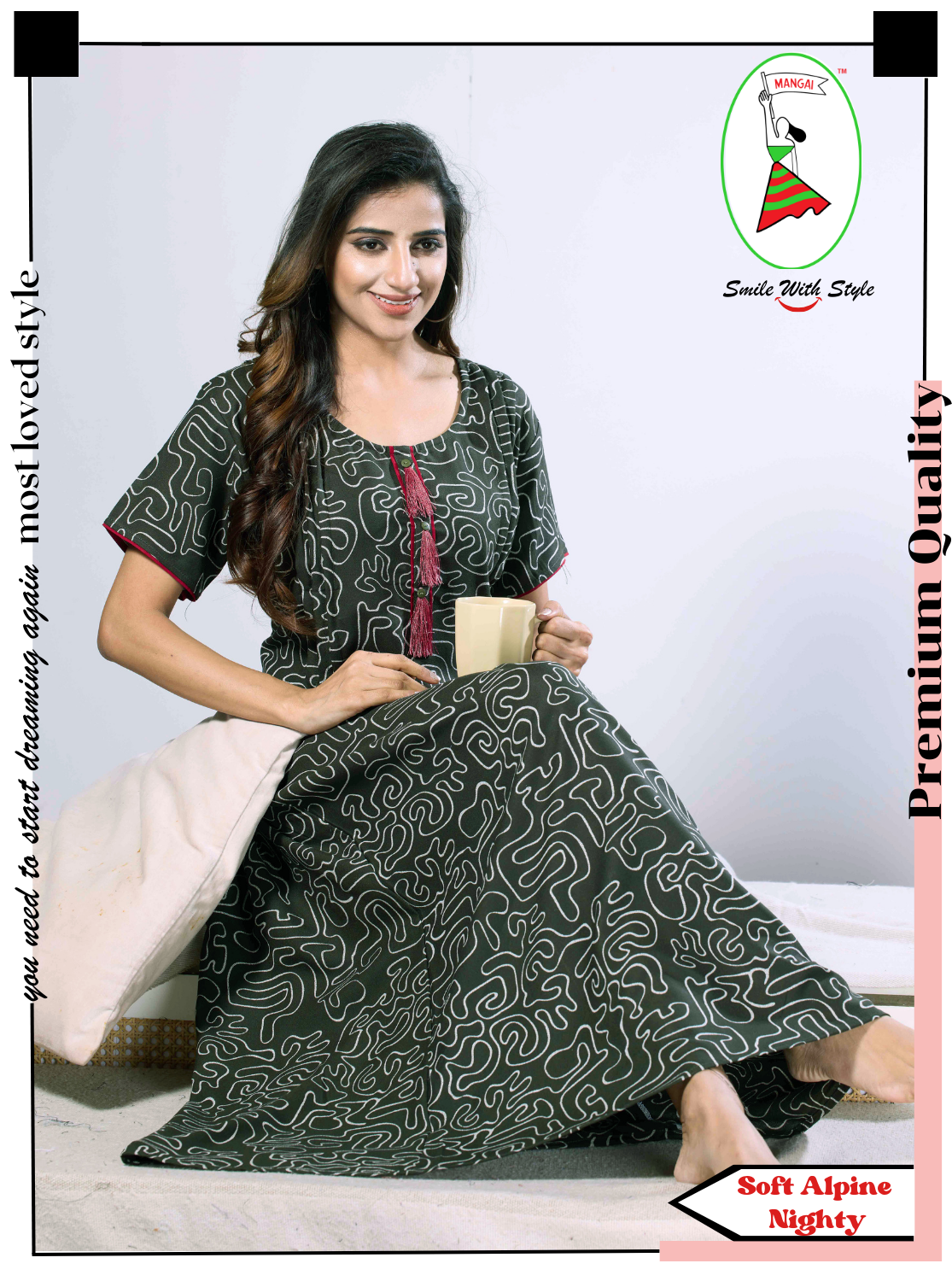 MANGAI Soft Alpine KURTI Style | Beautiful Stylish KURTI Model | Half Sleeve |Fresh Arrivals for Stylish Women's