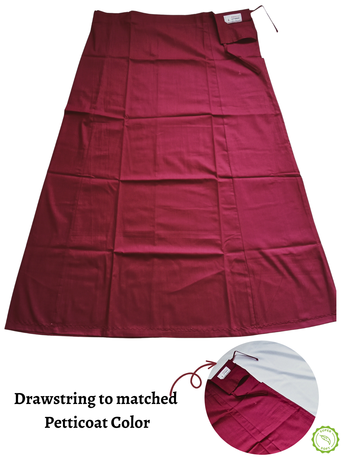 New Arrivals MANGAI Superior Cotton Petticoats - 8 Part Premium Embroidery Petticoats