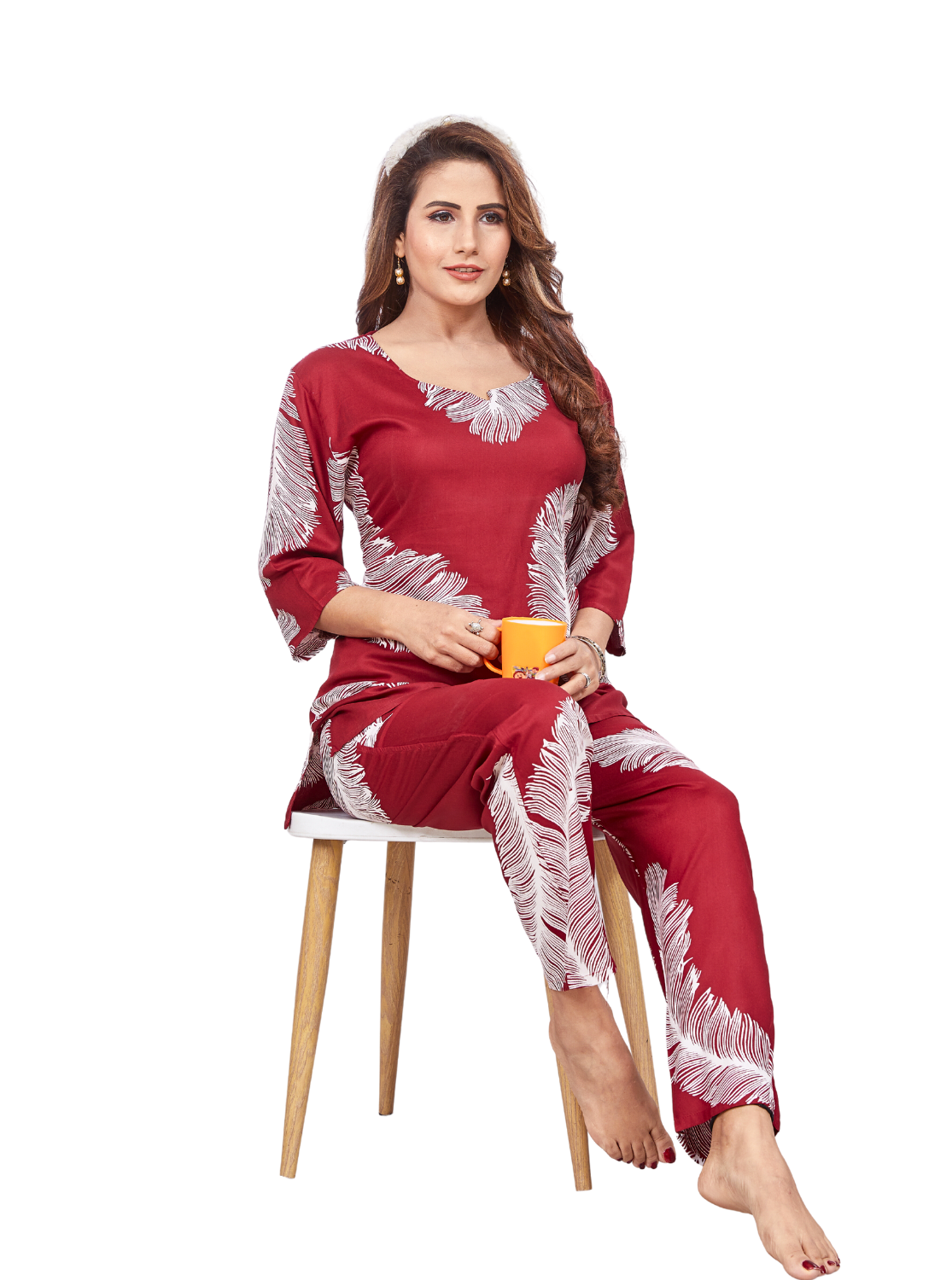 New Arrivals ONLY MINE Rayon Printed Top & Bottom Set Night Suits- Stylish Printed Top & Bottom Set for Trendy Women's