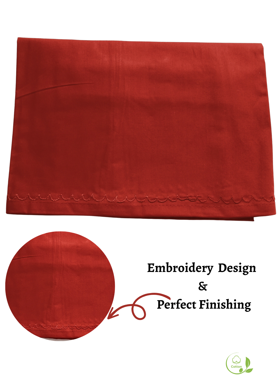 MANGAI Superior Cotton Petticoats - 8 Part Premium Embroidery Petticoats