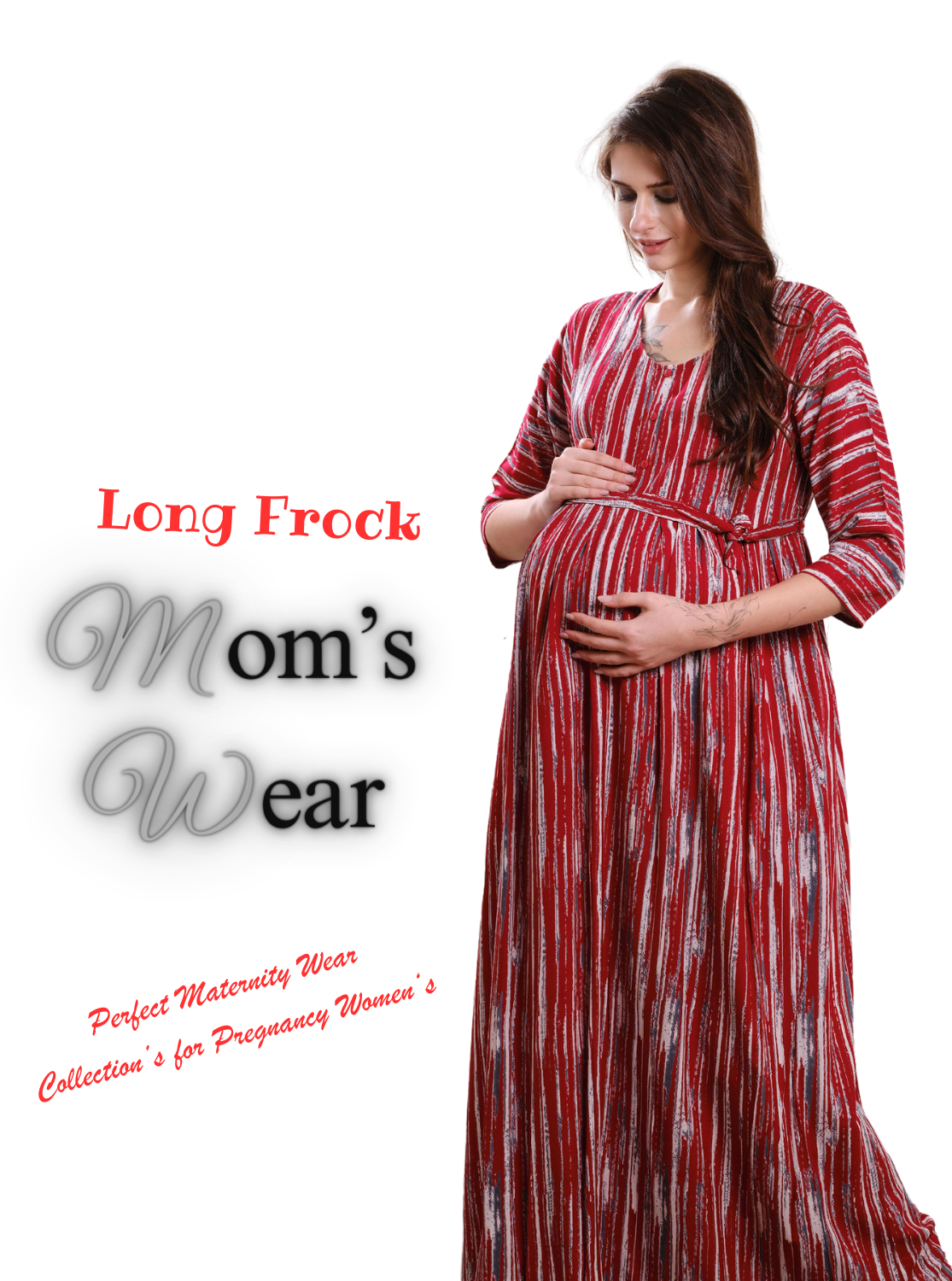 New ONLY MINE Premium 4-IN-ONE Mom's Wear - Soft & Smooth Rayon | Maternity | Feeding | Long Frock | Casual Wear for Pregnancy Women's