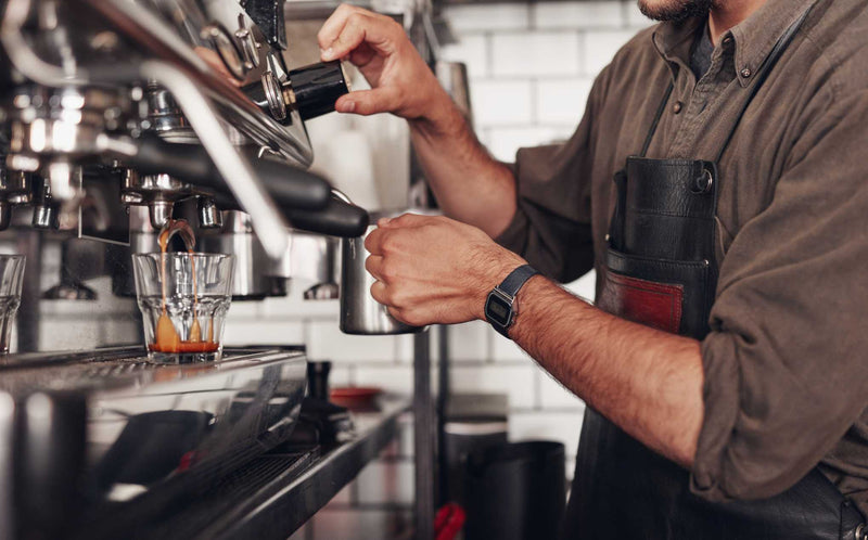 Coffee consumption at bars in Europe