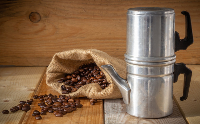 Strumento di estrazione del caffè - Cuccumella o Caffettiera Napoletana