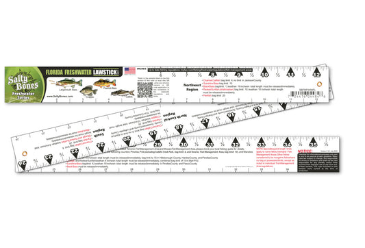 Salty Bones Alabama Freshwater Lawstick - 36 Folding Fishing Ruler