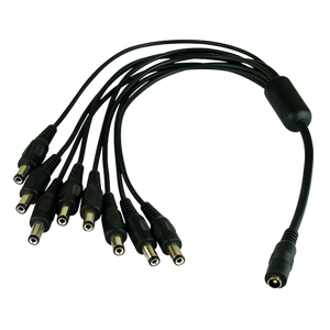 LTA2018, DC Power Splitter,1 Female to 8 Male - COASTAL VIDEO SECURITY - Amp Power Splitter