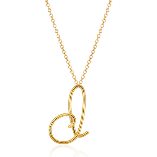 Love Letters Necklace Pendant D, gold