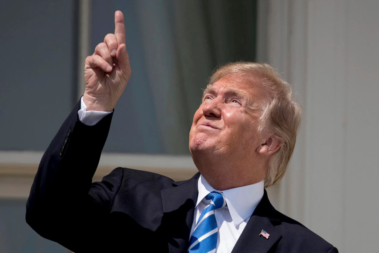 don't stare, gaze, or otherwise look at the sun without proper protective eyewear like iso eclipse glasses