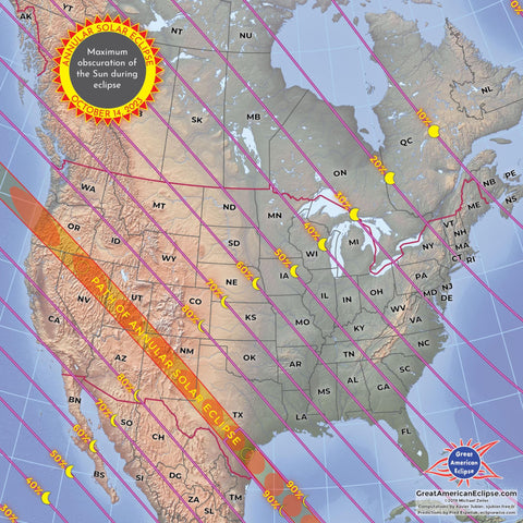 October 2023 Eclipse Path