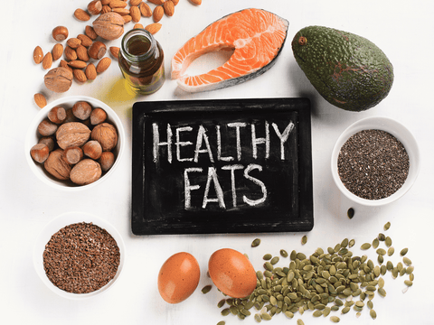 healthy fats during menopause diagram