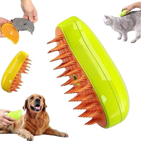 Pet Care Steam Brush : 3 in 1