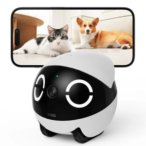 Controllable Moving Pet Monitor with Long Lasting Battery - FreshWhisker