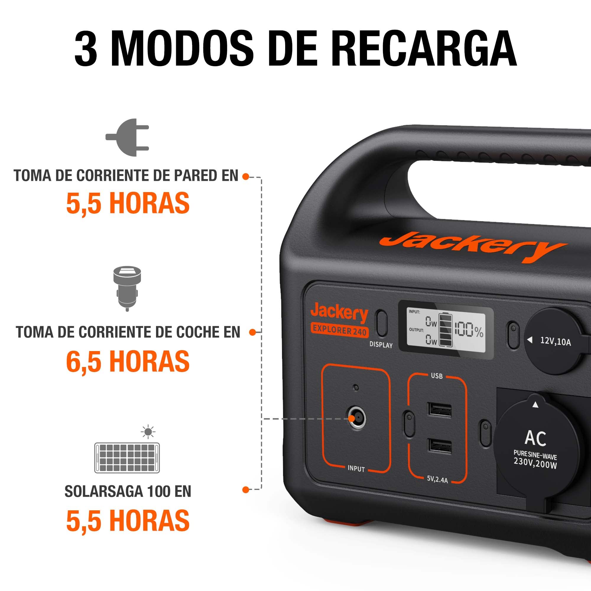 Jackery Estación de energía portátil Explorer 240EU