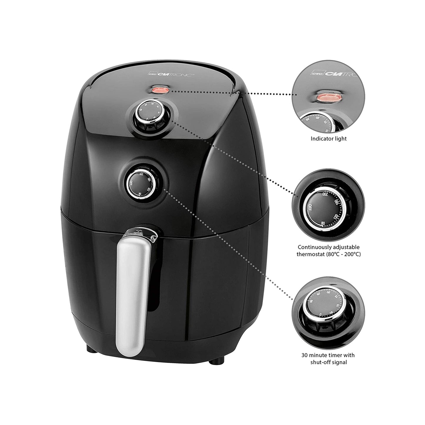 Hot Air Fryer 900W 1,5L FR 3698H – Avilia Home