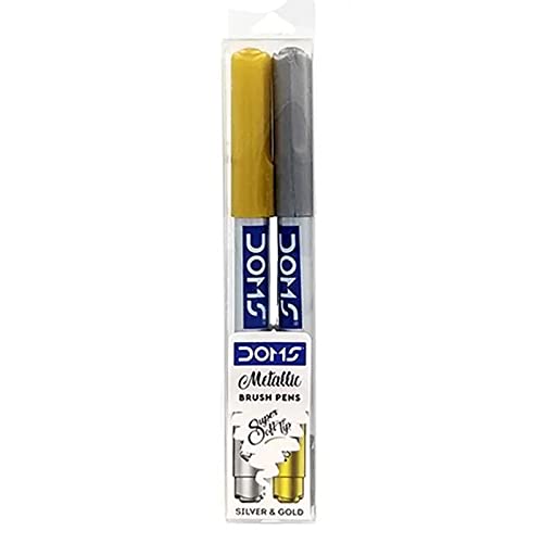 Buy Doms Metallic Brush Pen (10 Shades) Online at Best Prices in India -  JioMart.