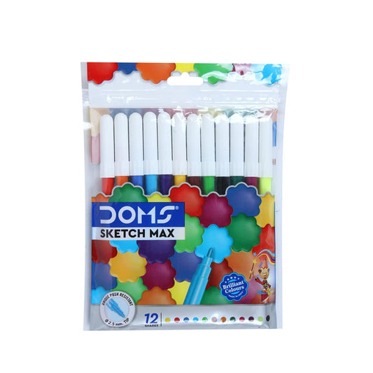 Doms Metallic Brush Pen 2 Shades Super Soft Brush Tip Nib Sketch Pens –