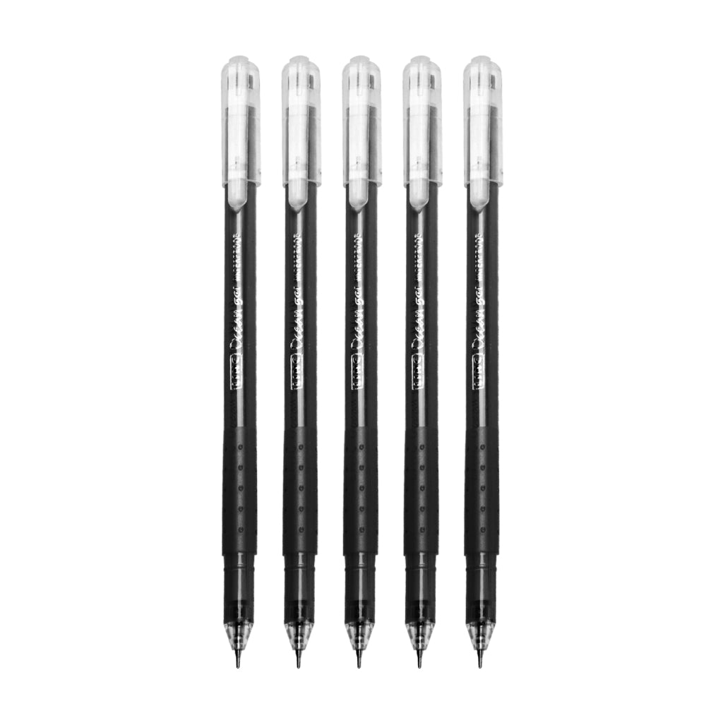 Linc Glycer (0.6 Mm) Ball Pen, Black, (5Pcs)