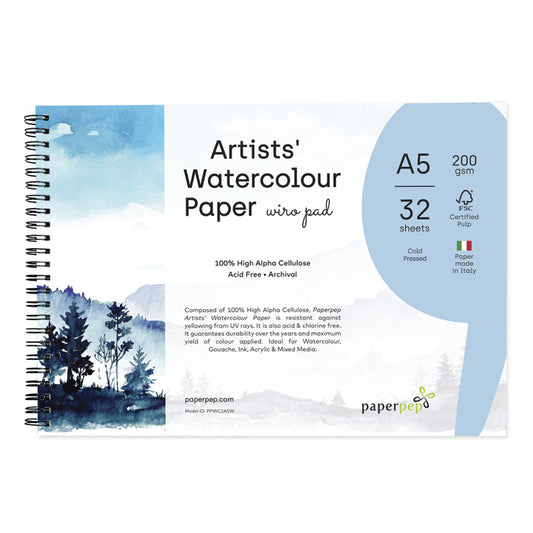 Paper Pep - Newly launched ✨ Paper Pep Artist's Watercolour Paper and Acrylic  Paint Paper *100% High Alpha Cellulose *Acid and Chlorine feed *Ideal for  mastering wet techniques - watercolour, gouache, ink