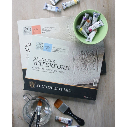 Buy Saunders Waterford Watercolor Individual Paper Samples 5x7 Inch Hot  Press / Cold Press / Rough 100% Cotton Professional Grade Online in India 