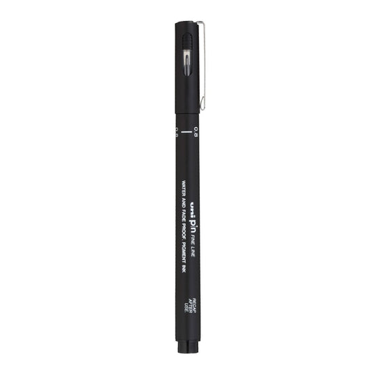 Uni Pin Fineliner Drawing Pen Black 0.03mm Pack of 6 