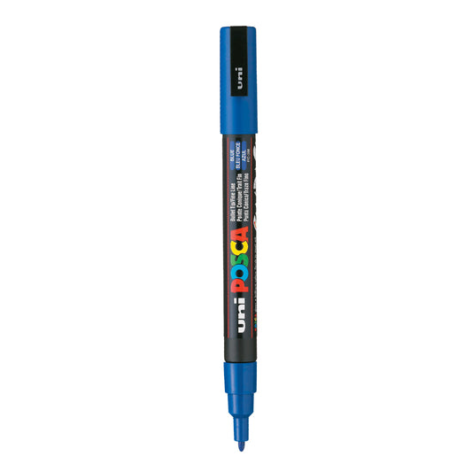 Uni-Ball Posca 5M 1.8-2.5 Mm Bullet Shaped Marker Pen (Blue Ink- Pack –